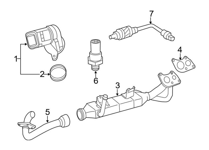 Mercedes EGR Cooler 6421400275